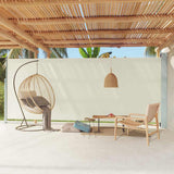 Vidaxl haveskærm Udvidelig 220x600 cm creme