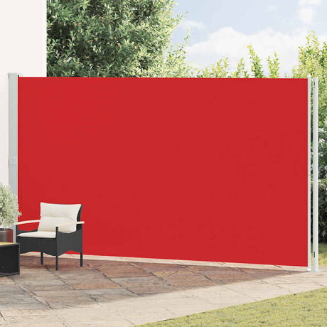 Vidaxl haveskærm Udvidelig 220x600 cm rød