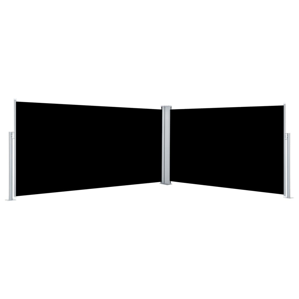 Vidaxl forrude udvides 160x600 cm sort
