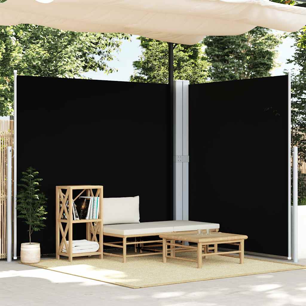 Vidaxl forrude udvides 200x600 cm sort