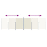 Vidaxl forrude udvides 200x600 cm creme -farvet