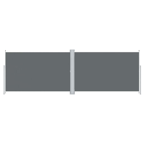 Vidaxl forrude Udvidelig 220x600 cm antracit -farvet