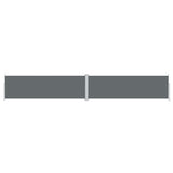 Vidaxl forrude udvides 160x1000 cm antracit -farvet
