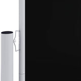 Vidaxl forrude udvides 180x1000 cm sort