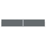 Vidaxl forrude udvides 180x1000 cm antracit -farvet