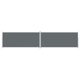 Vidaxl forrude udvides 220x1000 cm antracit -farvet
