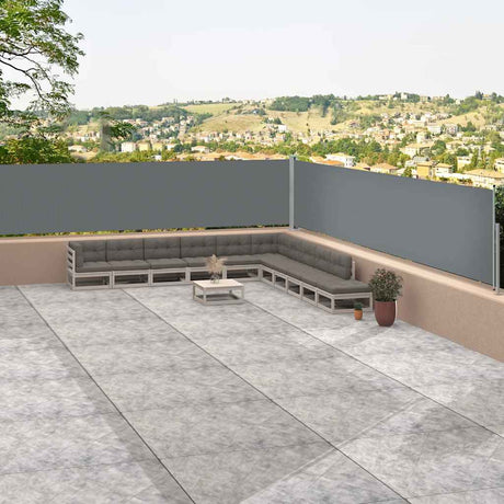 Vidaxl forrude udvides 117x1200 cm antracit -farvet