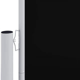 Vidaxl forrude udvides 160x1200 cm sort