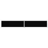 Vidaxl forrude udvides 180x1200 cm sort