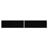Vidaxl forrude udvides 220x1200 cm sort