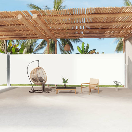 Vidaxl forrude udvides 220x1200 cm creme -farvet