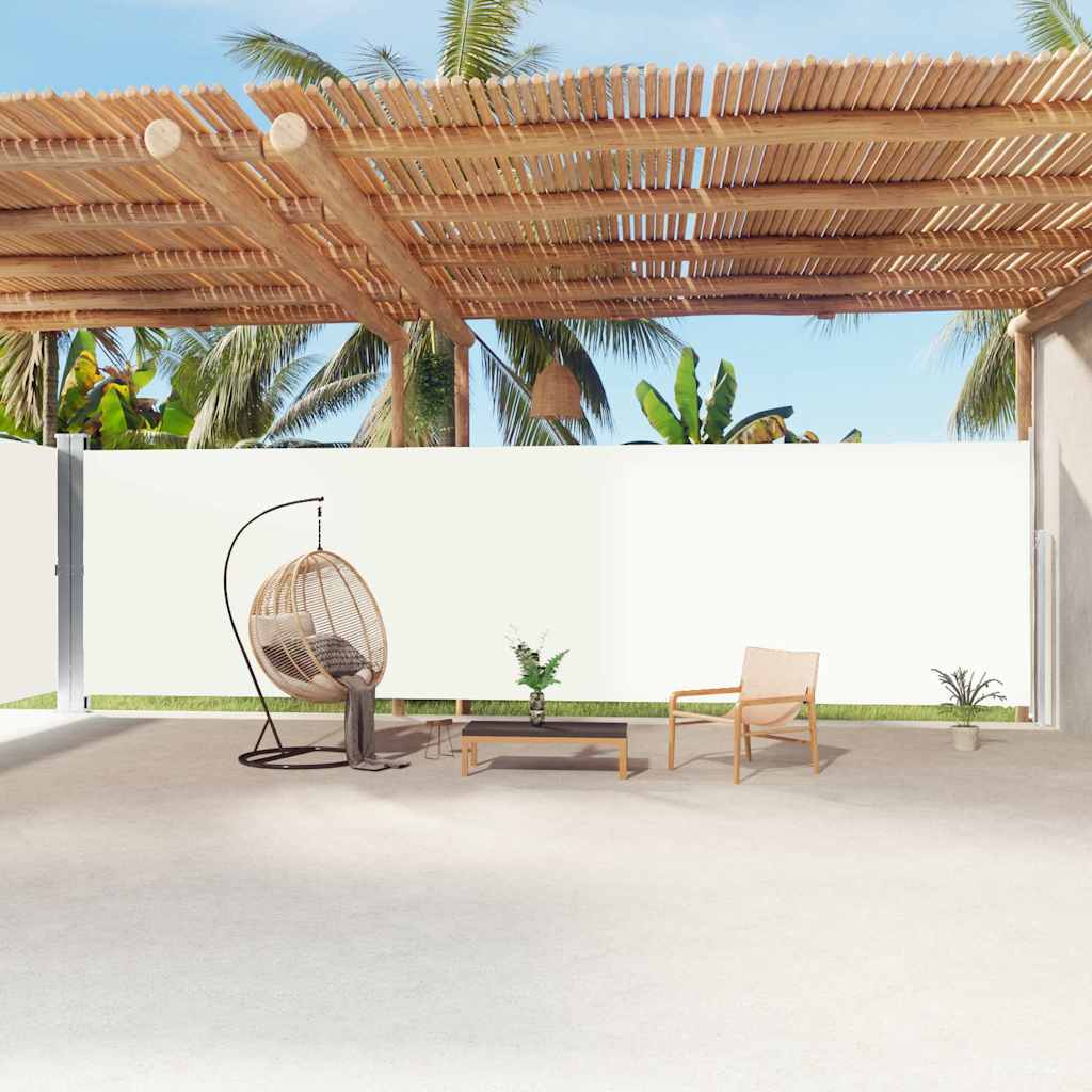 Vidaxl forrude udvides 220x1200 cm creme -farvet