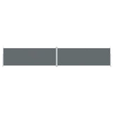 Vidaxl forrude Udvidelig 220x1200 cm antracit -farvet