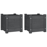 Vidaxl Planters 2 stk 31x31x31 cm Solid fyrretræ