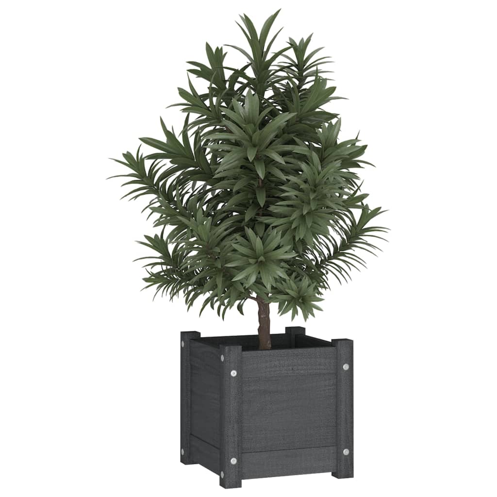 Vidaxl Planters 2 stk 31x31x31 cm Solid fyrretræ