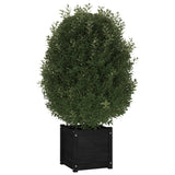 Vidaxl Planters 2 St 40x40x40 cm Solid fyrretræ sort