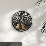Vidaxl Mirror omkring 40x2,5 cm jern sort