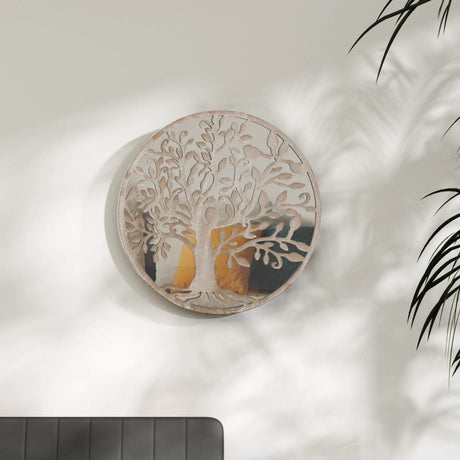Vidaxl Mirror omkring 60x2,5 cm jernsand -farvet