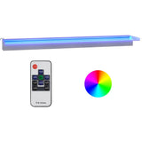 Vidaxl Waterfall Crossing med RGB LED'er 108 cm rustfrit stål