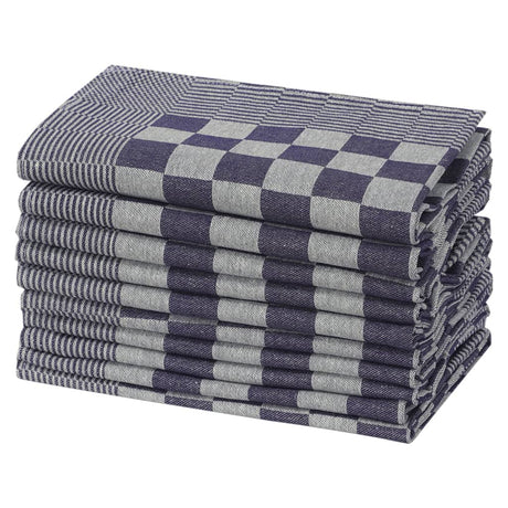 Vidaxl Kitchen Cloths 20 St 50x70 cm bomuld blå og hvid