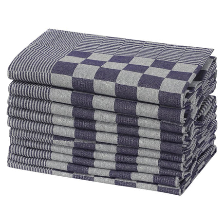 Vidaxl Kitchen Cloths 50 St 50x70 cm bomuld blå og hvid