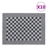 Vidaxl Kitchen Cloths 10 St 50x70 cm bomuld sort og hvid