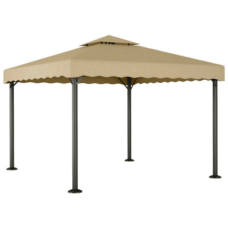Vidaxl Arbor 3x3 M aluminium og ståltaupe