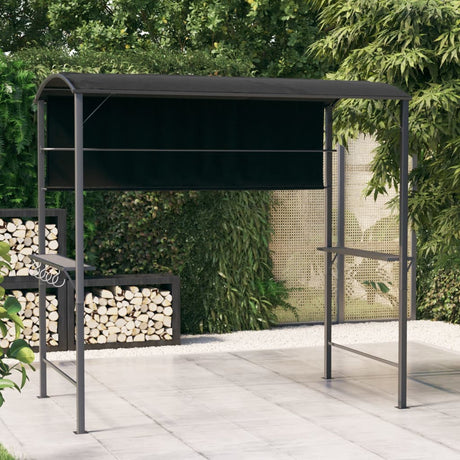 Vidaxl Arbor med tag 220x110x200 cm antracit -farvet