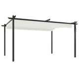 Vidaxl Garden Practor med udvideligt tag 4x3 m creme farvet