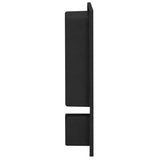 Vidaxl bruser med 2 rum 41x51x10 cm mat sort
