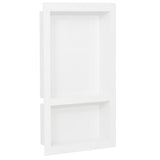 Vidaxl bruser med 2 rum 41x69x9 cm højglans hvid