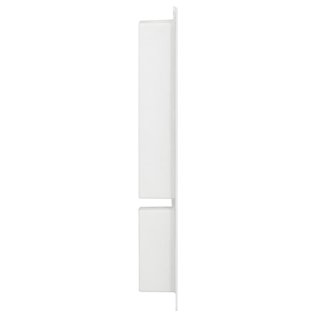 Vidaxl bruser med 2 rum 41x69x9 cm højglans hvid