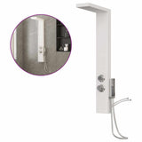 Vidaxl brusepanel system aluminium hvid
