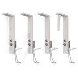 Vidaxl brusepanel system aluminium hvid