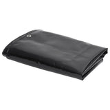 Vidaxl zeildoek 650 g m² 5x6 m zwart