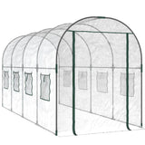 Vidaxx Garden Greenhouse 160x400x190 cm PVC og pulverovertrukket stål gennemsigtig