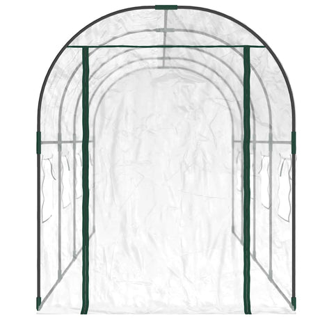 Vidaxx Garden Greenhouse 160x400x190 cm PVC og pulverovertrukket stål gennemsigtig