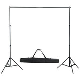 Vidaxxl fotostudiesæt med lyssæt, baggrund og reflektor