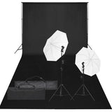 Vidaxxl fotostudiesæt med lyssæt og baggrund