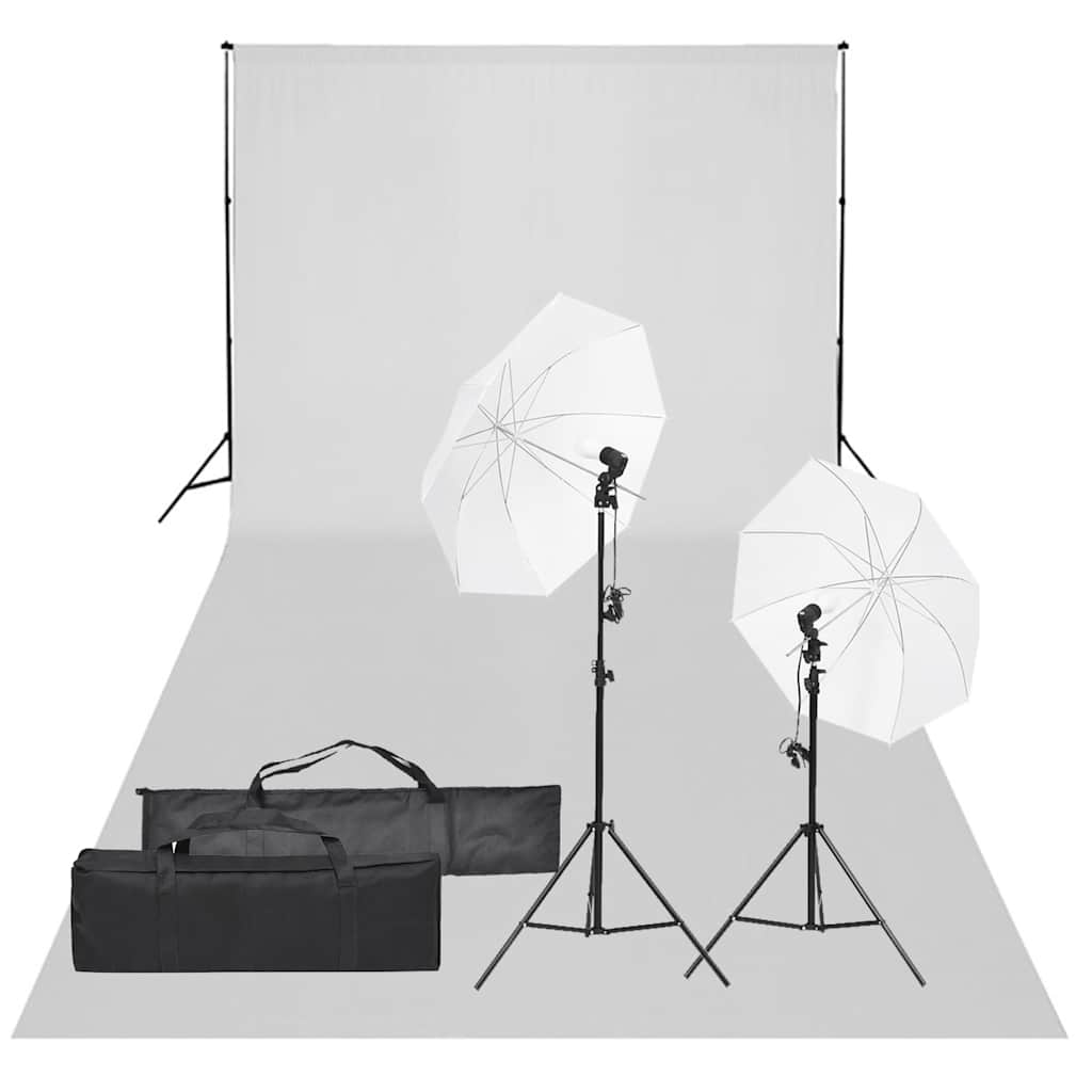 Vidaxxl fotostudiesæt med lyssæt og baggrund