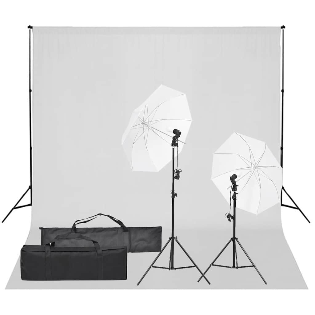Vidaxxl fotostudiesæt med lyssæt og baggrund