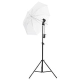 Vidaxl Photo Studio Set med belysningssæt, baggrund og reflektor