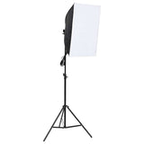 Vidaxxl fotostudiesæt med softbox lampe, baggrund og reflektor