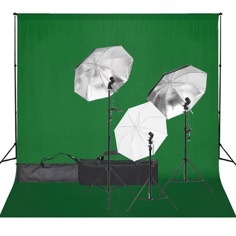 Vidaxxl fotostudiesæt med lyssæt og baggrund