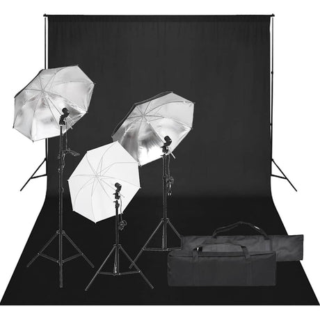 Vidaxxl fotostudiesæt med lyssæt og baggrund