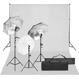 Vidaxxl fotostudiesæt med lyssæt og baggrund