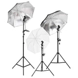 Vidaxxl fotostudiesæt med lyssæt og baggrund