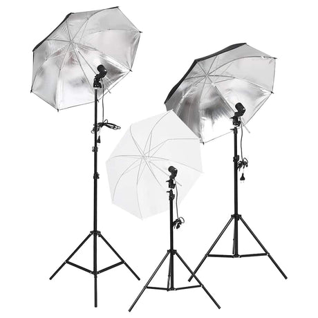 Vidaxxl fotostudiesæt med lyssæt, baggrund og reflektor