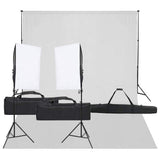 Vidaxxl fotostudiesæt med lyssæt og baggrund