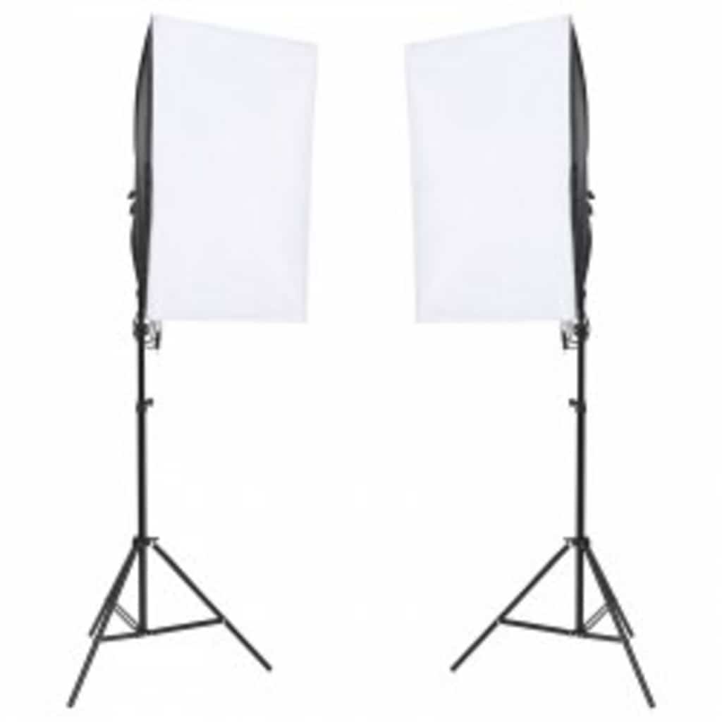 Vidaxxl fotostudiesæt med lyssæt, baggrund og reflektor